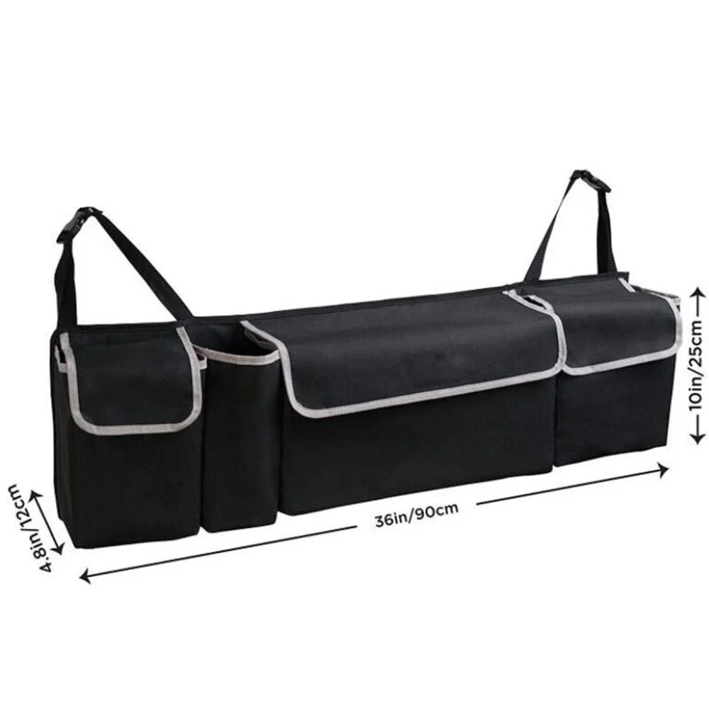 SUV Trunk Storage Backseat Hanging Organizer with 4 Large Pockets